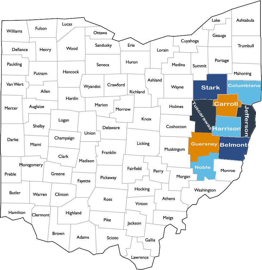 Current Areas of Operation in Ohio